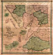 Cecil County 1858 Wall Map 36x36